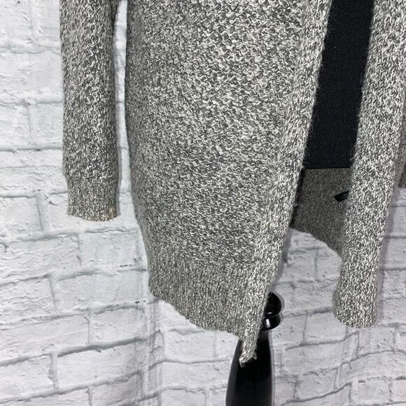 Express women small open front knit cardigan gray - Picture 2 of 8